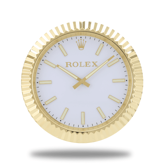 Gold Rolex wall clock