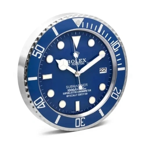 Rolex Smurf Wall Clock